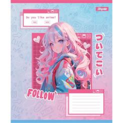 Тетрадь 1 вересня Follow Anime А5 12 листов линия Фото 1