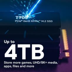 Накопитель SSD Micron M.2 2280 1TB T705 with Heatsink Фото 4