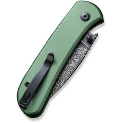 Нож Civivi Qubit, Green Aluminum, Damascus Фото 6