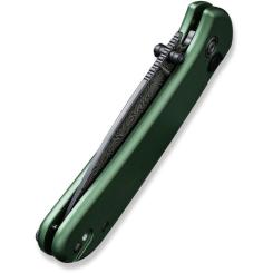 Нож Civivi Qubit, Green Aluminum, Damascus Фото 7