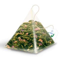 Чай Tea Moments Sparkling Strawberry зелений 20х1.8 г пірамідки Фото 2