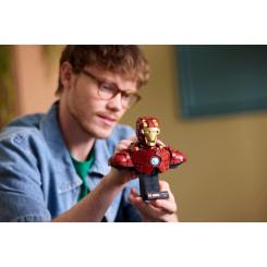 Конструктор LEGO Marvel Погруддя Залізної Людини MK4 Фото 10