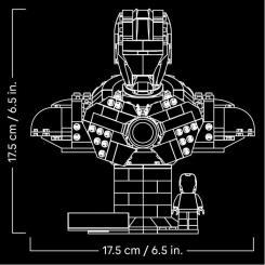Конструктор LEGO Marvel Погруддя Залізної Людини MK4 Фото 5