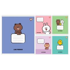 Тетрадь Yes Line Friends Stylish А5 12 аркушів лінія Фото