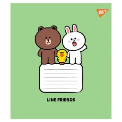 Тетрадь Yes Line Friends Stylish А5 12 аркушів лінія Фото 3