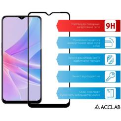 Стекло защитное ACCLAB Full Glue Oppo A58 4G Black Фото 2