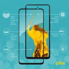 Стекло защитное Piko Full Glue MOTO G24/G34 Black Фото 1