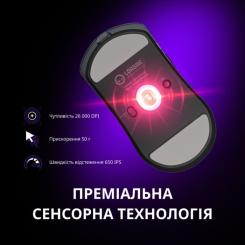 Мышка Lorgar Elite MSE90W Wireless/Bluetooth Dark Grey Фото 7