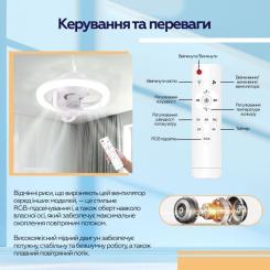 Вентилятор XoKo LED RGB Fan Light 100 Aroma Фото 10