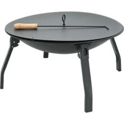 Гриль-барбекю Voltronic круглий 55х28 см Black Фото 3