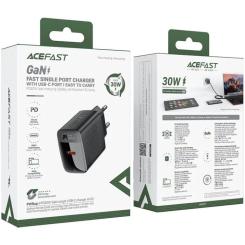 Зарядное устройство Acefast A102 USB-C PD30W GaN Black Фото 6