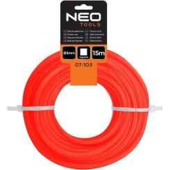 Жилка косильная Neo Tools 3мм, 15м Фото 4