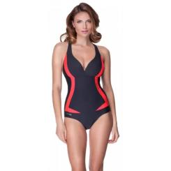 Купальник Aqua Speed Greta 351-03 темно-сірий, рожевий 36 Фото