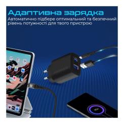Зарядное устройство Promate 17W USB-C + USB-A Фото 2