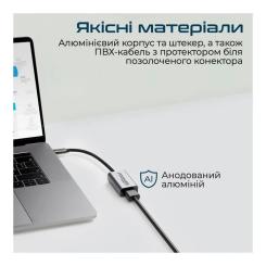 Переходник Promate USB-C to HDMI 4K30Hz grey Фото 3