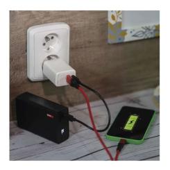 Зарядное устройство EMOS V04G45 1xUSB-A + 1xUSB-C PD20W GaN Фото 7