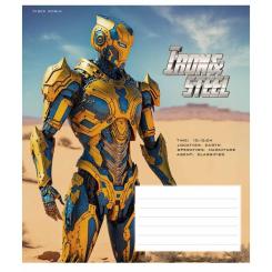 Тетрадь Школярик Iron&Steel 12 листов клетка Фото 1