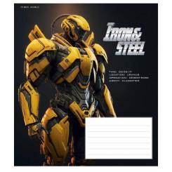 Тетрадь Школярик Iron&Steel 12 листов клетка Фото 3