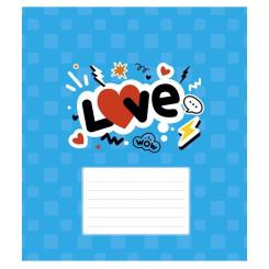 Тетрадь Школярик Love 12 листов клетка Фото