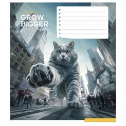 Тетрадь Школярик Gigantic cats 12 аркушів лінія Фото 3
