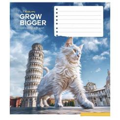 Тетрадь Школярик Gigantic cats 12 аркушів лінія Фото 4