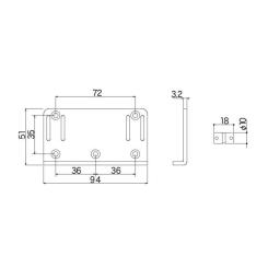 Бридж для гитары Gotoh 205B-5 B Фото 1