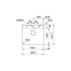 Мойка кухонная Franke Maris MRG 610-52 TL Фото 1