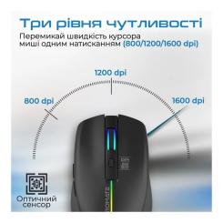 Мышка Promate Kitt Wireless Black Фото 2
