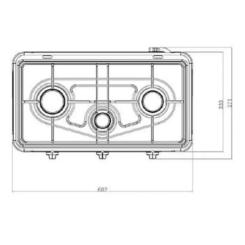 Настольная плита YUCEL O-300-LPG-CUPPER Фото 4