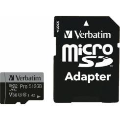 Карта памяти Verbatim 512GB microSDXC class 10 UHS-III PRO Фото