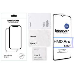 Стекло защитное BeCover HMD Arc 10D Black Фото 1