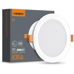 Светильник Videx LED Back вбудований круглий 9W 5000K Фото 4