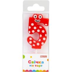 Свеча Maxi "5" 4,5 см, на торт Фото