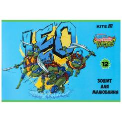 Альбом для рисования Kite Ninja Turtles, 12 аркушів Фото 4