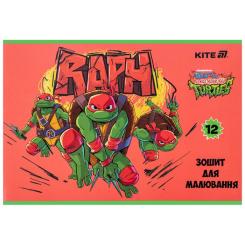 Альбом для рисования Kite Ninja Turtles, 12 аркушів Фото 6