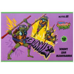 Альбом для рисования Kite Ninja Turtles, 12 аркушів Фото 8