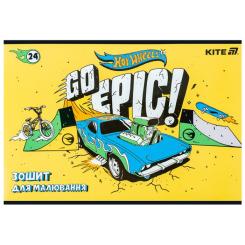 Альбом для рисования Kite Hot Wheels, 24 аркуша Фото 6