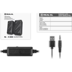 Акустическая система REAL-EL S-130 USB Black Фото 8