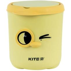 Корзина для бумаг Kite Настільний контейнер для сміття, жовтий Фото