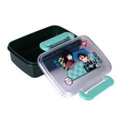 Ланч-бокс детский Yes Demon Slayer 420 мл зелений Фото 1