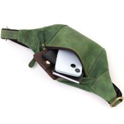 Сумка Shvigel Из натуральной кожи Зеленая Фото 6