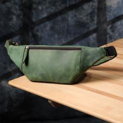 Сумка Shvigel Из натуральной кожи Зеленая Фото 8