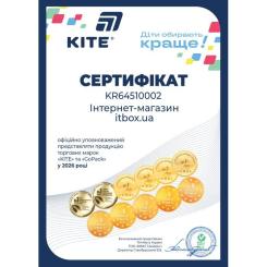 Карандаш графитный Kite Feel Good трехгранный, с резинкой, НВ Фото 2