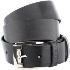 Ремень Shvigel Мужской кожаный Черный Фото