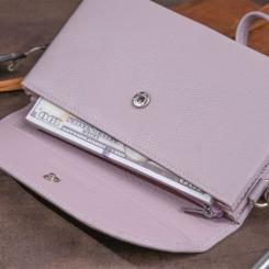 Кошелек ST Leather Из кожи Лиловый Фото 9