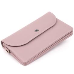 Кошелек ST Leather Из кожи Лиловый Фото