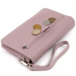 Кошелек ST Leather Из кожи Лиловый Фото 5