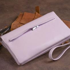 Кошелек ST Leather Из кожи Лиловый Фото 8