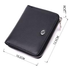 Кошелек ST Leather Из натуральной кожи Черный Фото 2