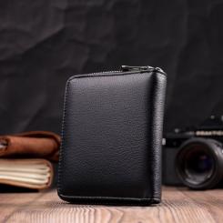 Кошелек ST Leather Из натуральной кожи Черный Фото 8